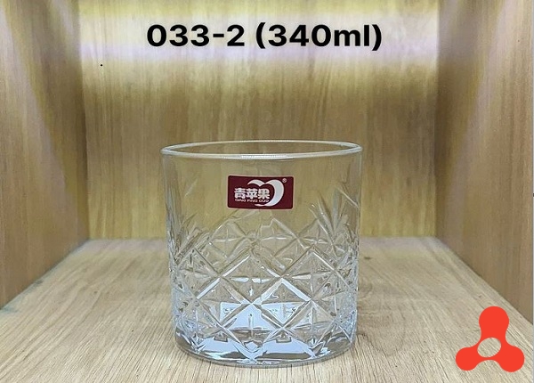 BỘ 6 LY THỦY TINH WHISKY 340ML KB033-2 (T8)