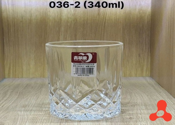 BỘ 6 LY THỦY TINH WHISKY 340ML KB036-2 (T8)