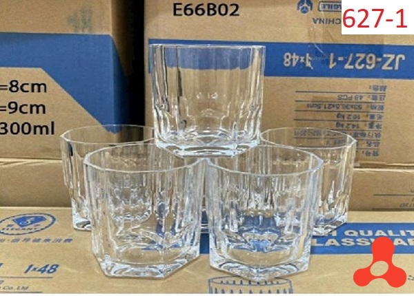 BỘ 6 LY THỦY TINH WHISKY LỚN 627-1 ELEGANT