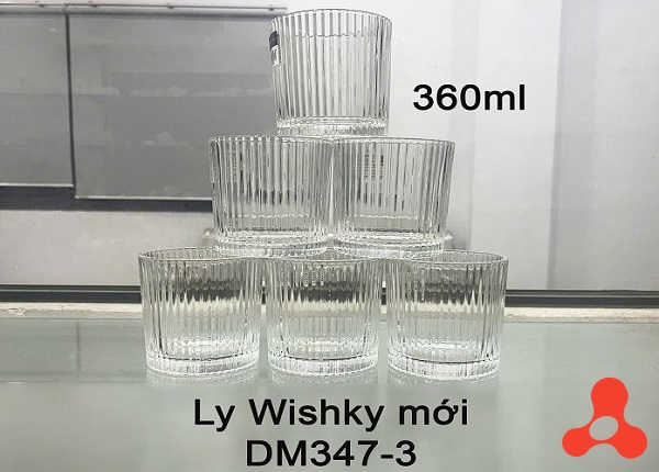 BỘ 6 LY THUỶ TINH WISHKY DIAMONDS DM347-3 (T12)