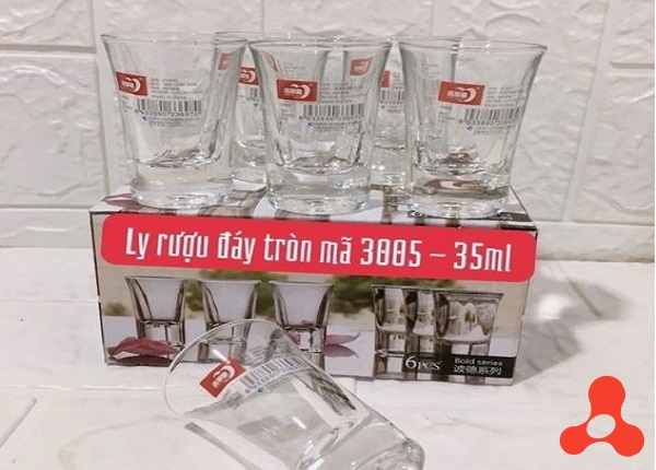 BỘ 6 LY UỐNG RƯỢU ĐÁY TRÒN 35ML 3005