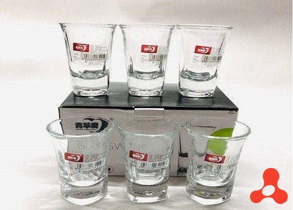 BỘ 6 LY UỐNG RƯỢU ĐẾ DELI GLASS EY3002