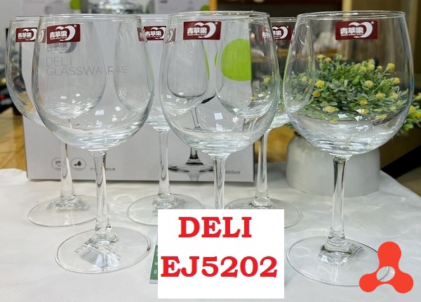 BỘ 6 LY UỐNG RƯỢU VANG DELI 465ML EJ5202