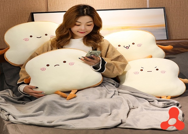 BỘ CHĂN GỐI HÌNH GÀ 3 IN 1 45X40CM