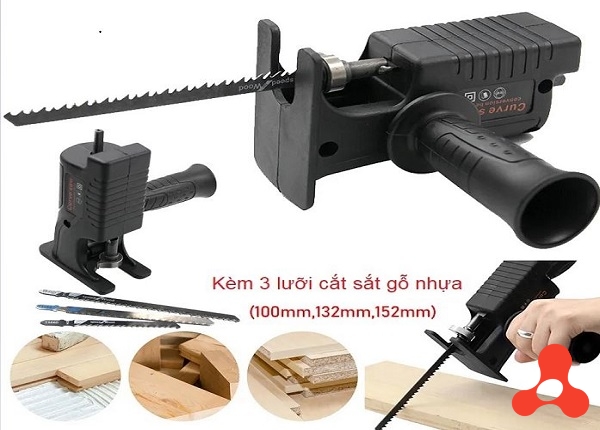 BỘ CHUYỂN ĐỔI MÁY KHOAN THÀNH MÁY CƯA CẦM TAY