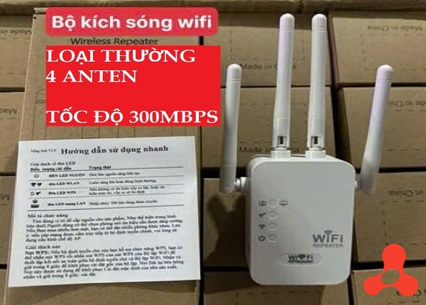 BỘ KÍCH SÓNG WIFI TỐC ĐỘ 300MBPS 4 ANTEN LOẠI THƯỜNG