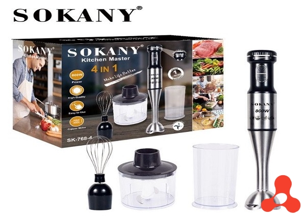 BỘ MÁY XAY CẦM TAY 4 MÓN SOKANY SK 768- 4