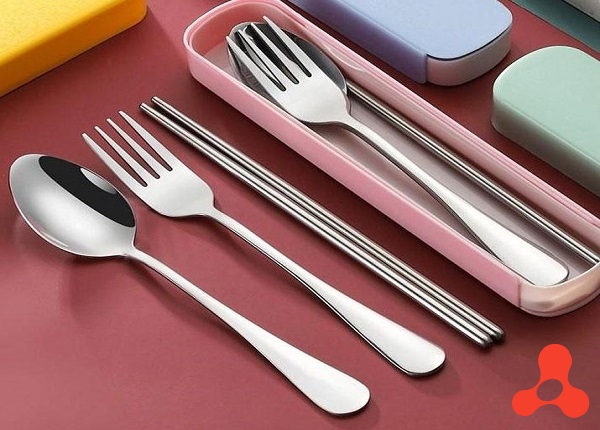 BỘ MUỖNG ĐŨA INOX KÈM HỘP ĐỰNG