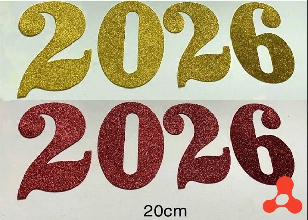 BỘ SỐ 2026 DÁN CỬA SIZE 20CM
