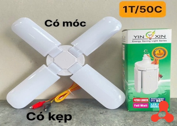 BÓNG ĐÈN 4 CÁNH 60W KẸP BÌNH 12V