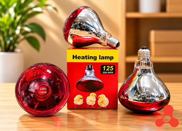 BÓNG ĐÈN HỒNG NGOẠI SƯỞI GÀ 150w ĐUI E27 CÓ HỘP (T50)