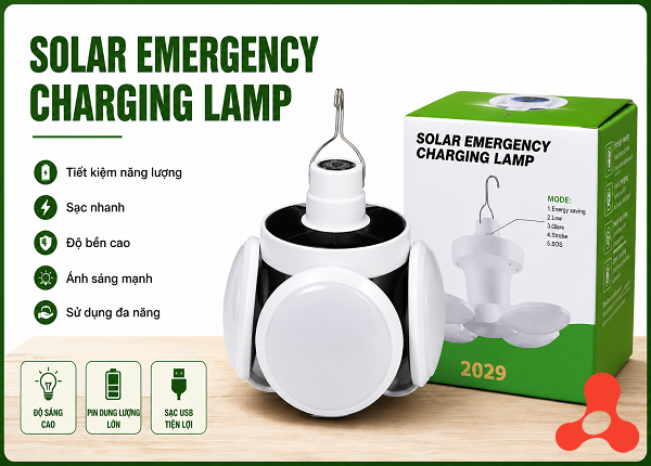 BÓNG ĐÈN LED TRÒN 4 CÁNH LOẠI TO