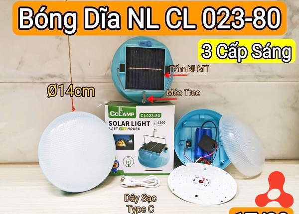 BÓNG ĐÈN TÍCH ĐIỆN NĂNG LƯỢNG CL023- 80