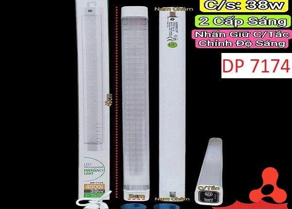 BÓNG ĐÈN TÍCH ĐIỆN TUÝT 40CM LED DP 7174