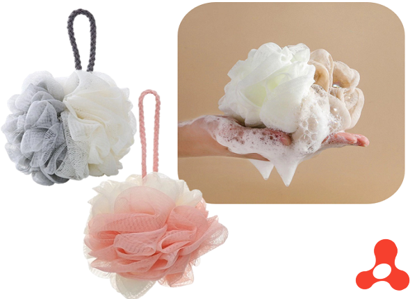 BÔNG TẮM LƯỚI TẠO BỌT 2 MÀU