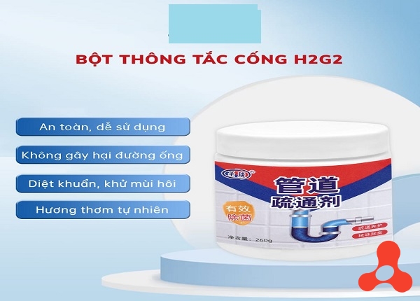 BỘT THÔNG TẮC CỐNG H2G2 HƯƠNG CHANH