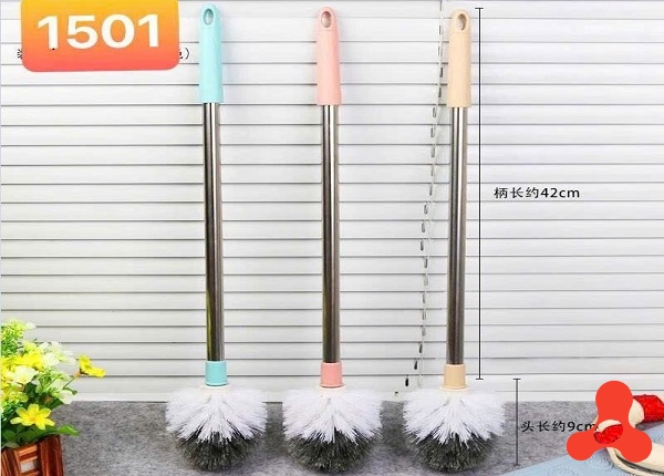 CÂY CỌ VỆ SINH TOILET ĐẦU TRÒN CÁN INOX 1501 (T120)