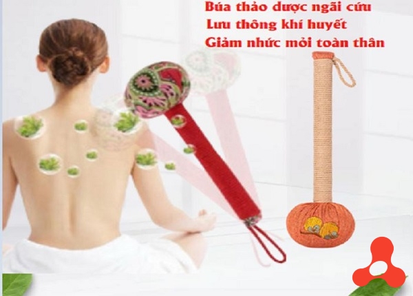 CÂY ĐẤM BÓP MASSAGE NGÃI CỨU 26CM