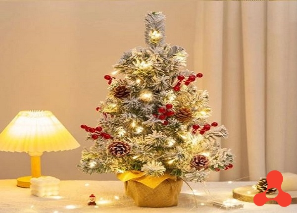 CÂY THÔNG NOEL KÈM PHỤ KIỆN ĐÈN LED 60CM