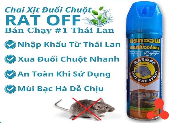 CHAI XỊT ĐUỔI CHUỘT THÁI LAN 300ML