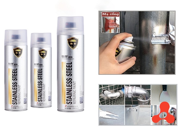 CHAI XỊT SƠN BẠC MẠ CHROME SÁNG BÓNG 350ML