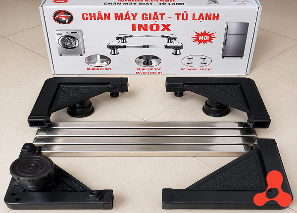 CHÂN MÁY GIẶT TỦ LẠNH INOX (T40)