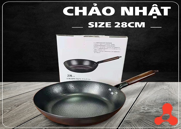 CHẢO CHỐNG DÍNH NHẬT BẢN 28CM CÁN GỖ