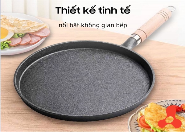 CHẢO GANG ĐÚC ĐÁY BẰNG 20CM