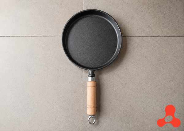 CHẢO GANG ĐÚC ĐÁY BẰNG 20cm (T30)