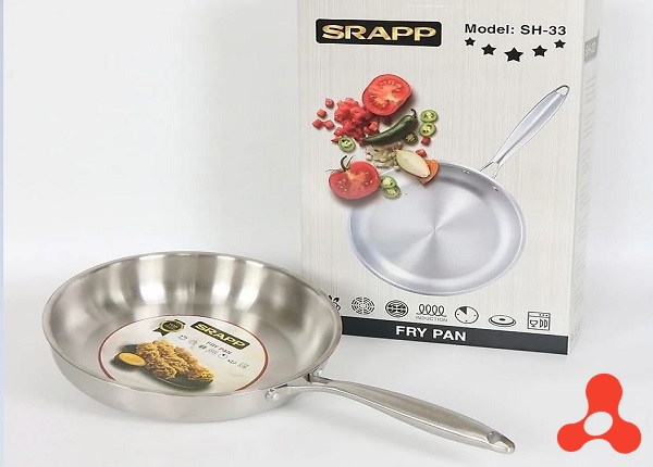 CHẢO INOX CAO CẤP NGUYÊN KHỐI 26CM SRAPP SH- 33