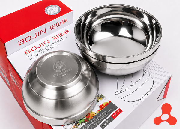 CHÉN INOX KIM CƯƠNG HÀN QUỐC 2 LỚP 20cm (T144)