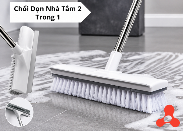 CHỔI CHÀ SÀN VÀ GẠT NƯỚC 2 TRONG 1 (T100)
