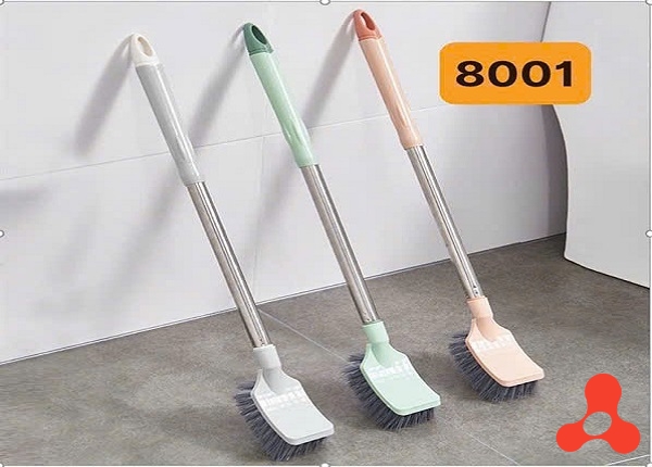 CHỔI CỌ VỆ SINH TOILET BỒN CẦU CÁN INOX 8001