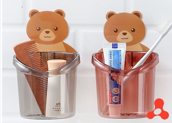CỐC ĐỰNG ĐỒ DÁN TƯỜNG ĐA NĂNG HÌNH GẤU