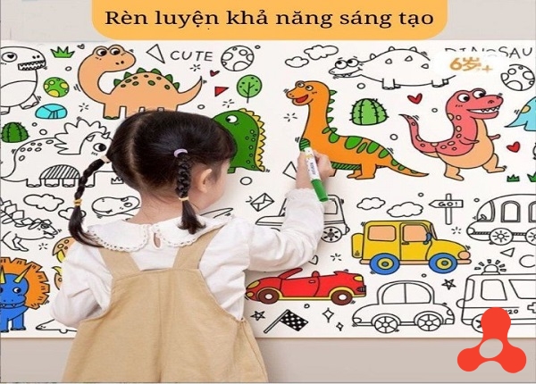 CUỘN TRANH TÔ MÀU 3M X 30CM CHO BÉ