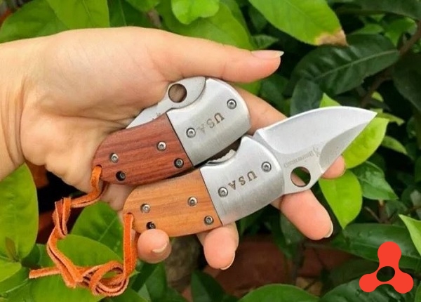 DAO GẤP GỌN MINI CẮM TRẠI, DU LỊCH CÁN GỖ