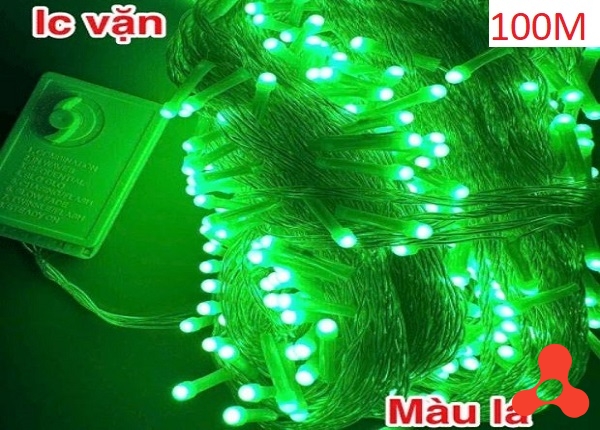 DÂY ĐÈN CHỚP NHÁY 100M IC ĐIỀU KHIỂN XANH LÁ