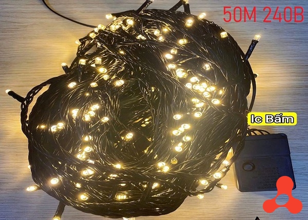 DÂY ĐÈN LED MÀU VÀNG 50M 240 BÓNG