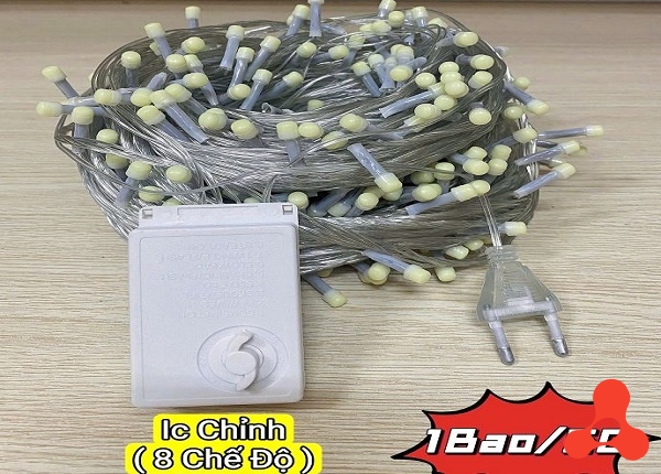 DÂY ĐÈN LED TRẮNG V8 BÓNG LỚN 80M 352 BÓNG