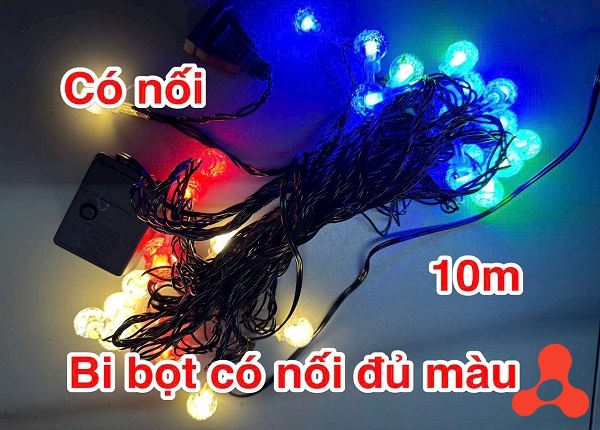 DÂY ĐÈN TRANG TRÍ CÓ NỐI ĐỦ MÀU DÀI 10M