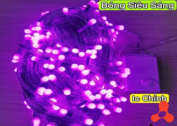 DÂY ĐÈN TRANG TRÍ MÀU HỒNG V8 80M 352 BÓNG SIÊU SÁNG