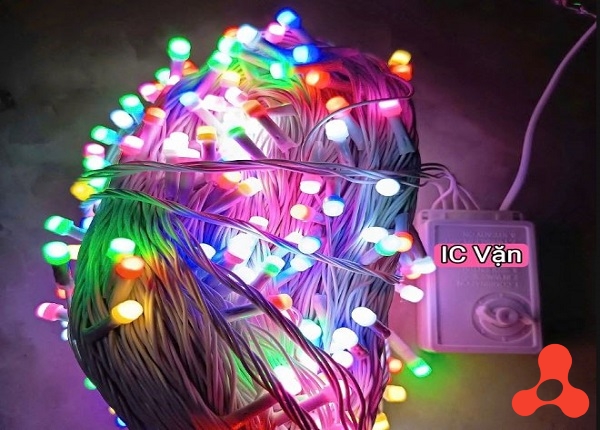 DÂY ĐÈN TRANG TRÍ V8 80M 288 BÓNG ĐỦ MÀU