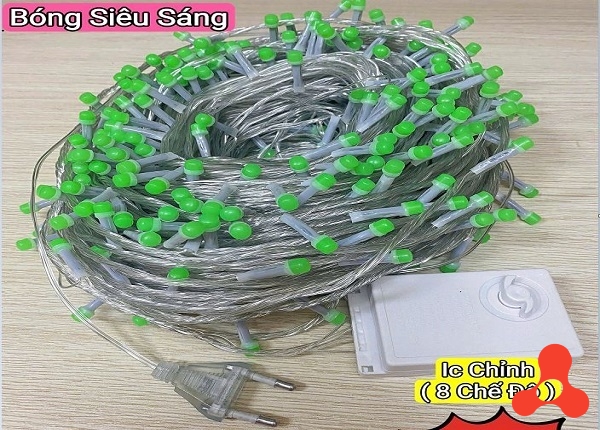 DÂY ĐÈN XANH LÁ V8 BÓNG LỚN 80M 352 BÓNG