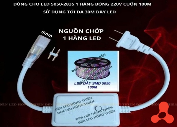 DÂY NGUỒN KẾT NỐI LED DÂY 5050,2835 220V