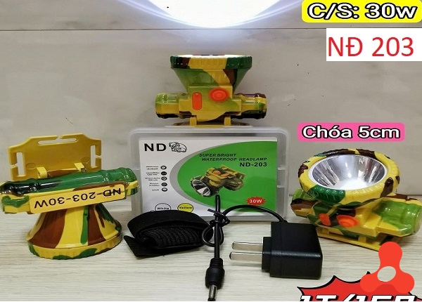 ĐÈN ĐỘI ĐẦU RẰN RI 30W NĐ 203