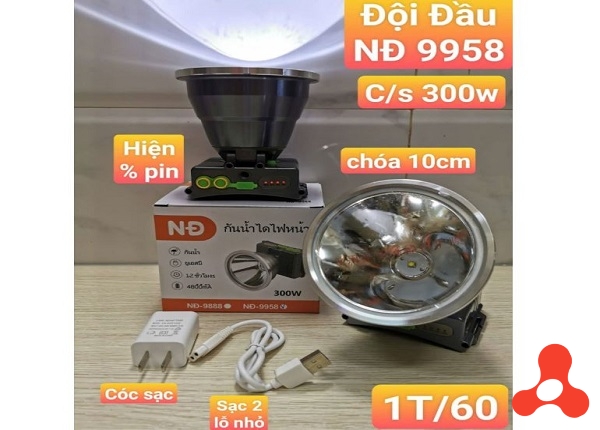 ĐÈN ĐỘI ĐẦU SIÊU SÁNG 300W NĐ 9958
