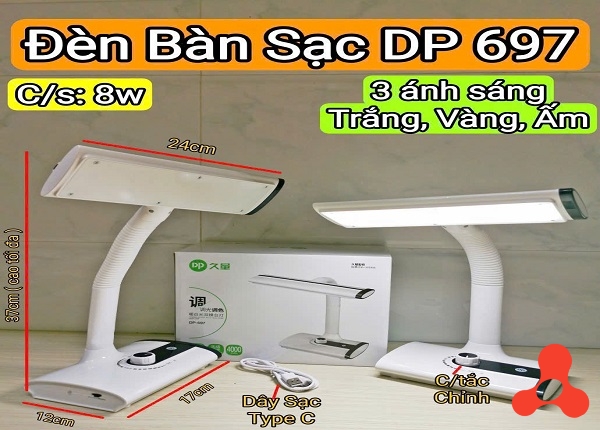 ĐÈN HỌC CHỐNG CẬN ĐỂ BÀN TÍCH ĐIỆN DP- 697