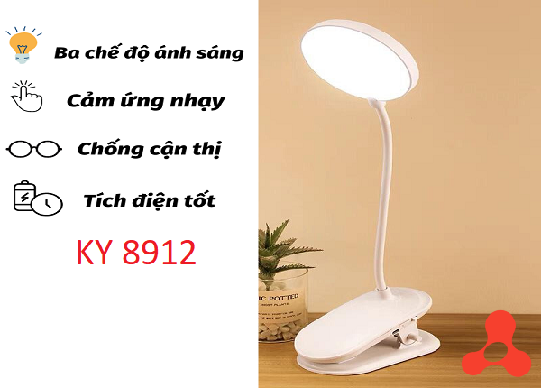 ĐÈN HỌC KẸP BÀN 3 CHẾ ĐỘ KY 8912