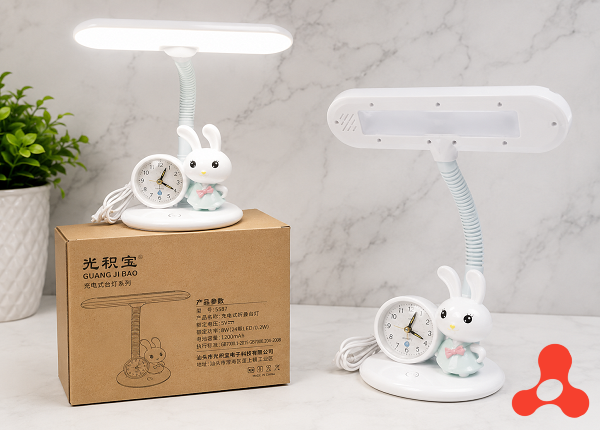 ĐÈN HỌC LED ĐỂ BÀN 5587 8W TÍCH HỢP ĐỒNG HỒ BÁO THỨC - 3 CHẾ ĐỘ