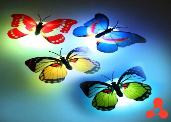 ĐÈN LED DÁN TƯỜNG HÌNH BƯỚM
